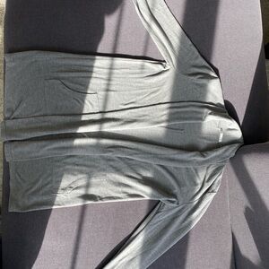 Gray Long Sleeve Cardigan